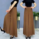 Elegant High-End Southeast Asian Cross-Border Thin Skirt Women's Loose-Fit Medium-Age Mother Bell Bottoms Anti-Wrinkle