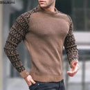 New 2025 Autumn Winter Men Clothing Fashion Mens Thin Sweaters Casual O- Neck Solid Warm Slim Fit Knit Shirt Male Pullover 3XL