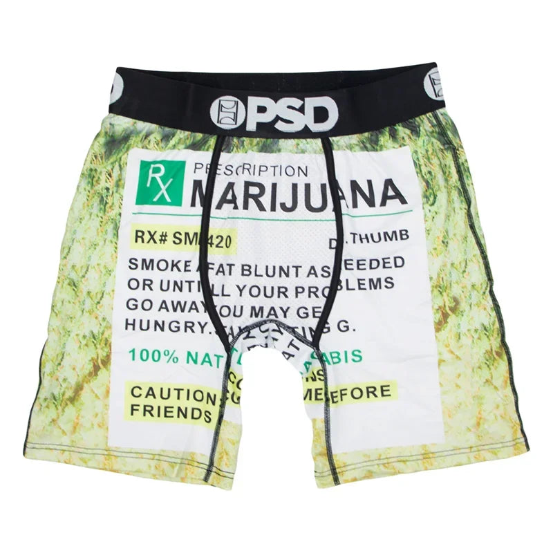 Fashion New Print Men Underwear Boxer Cueca Male Panty Lingerie Men Underpants Panty Innerwear S-XXL Men's boxers