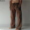 2025 Men's Cotton Linen Pants Oversized Jogger Sweatpants Casual Flower Print Plus Size Loose Wide Leg Pants Men Casual Trousers