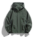 Men Jacket Hooded Windbreaker Trench Coats Oversize 6XL 7XL 8XL Plus Size Waterproof Black Bomber Camping Loose Thin Softshell