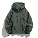 Men Jacket Hooded Windbreaker Trench Coats Oversize 6XL 7XL 8XL Plus Size Waterproof Black Bomber Camping Loose Thin Softshell
