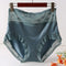 Plus Size Satin Panties Women's New Sexy High Quality Satin Transparent Mesh Women Underwear No Trace Big Briefs Large Sizes