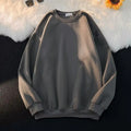 Autumn And Winter Round Neck Plush Warm Pullover Sweater With Customized Printed Logo For Men And Women'S Solid Color Casual Top