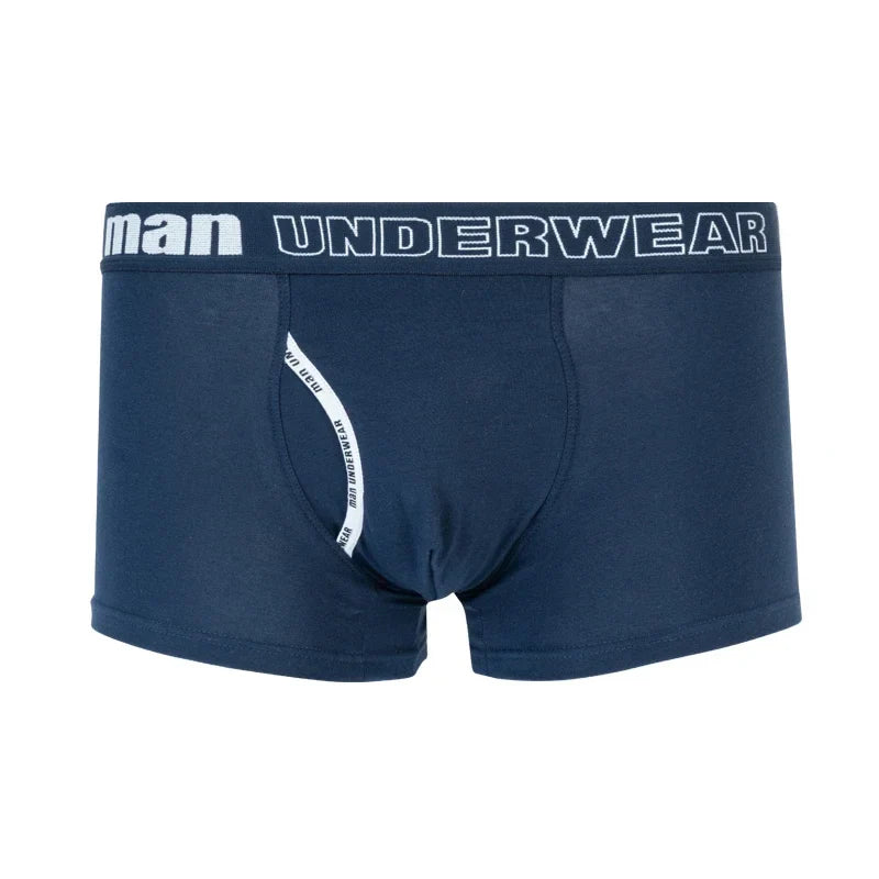 New Loose Boxer Briefs for Men Popular Elastic Comfortable Breathable Letter Printed Men's Dedicated Side Opening Underpanties