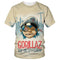 New fashion cartoon Gorillaz 3D printed T-shirt men's and women's casual hip-hop short-sleeved Harajuku style street T-shirt top