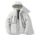 2024 New Winter Jacket Men Women Outdoor Ski Waterproof Graphene Warm Hooded Parka Male Street Casual Multi Pocket Padded Jacket