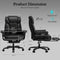Big and Tall Office Chair, High Back Reclining Offices Desk Chairs with Wide Seat, Arms, Footrest, Office Chair