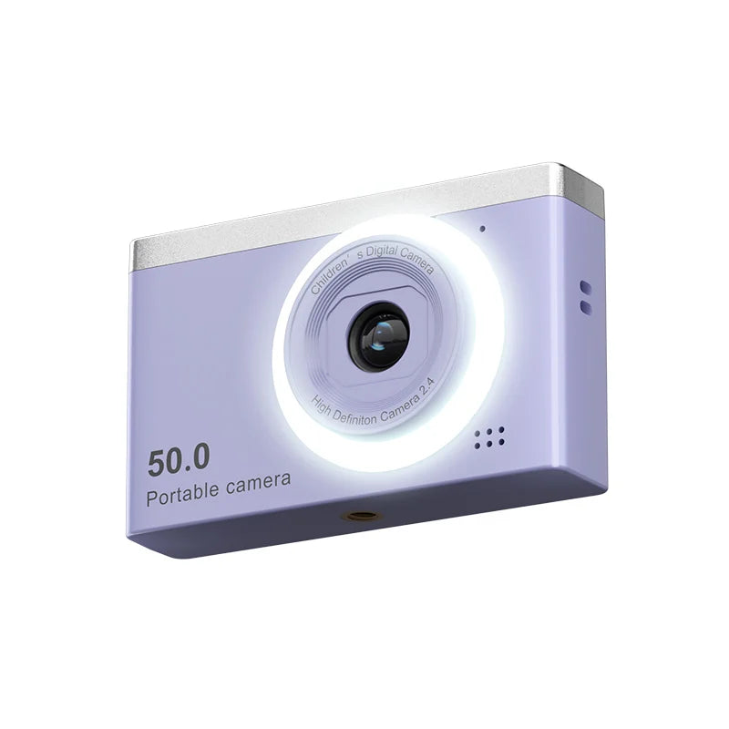 Digital Camera Travel Selfie Camara 2.4inch Screen 8X Zoom Digital Camera Kids Campus Selfie Mini Retro Cam with Fill Light