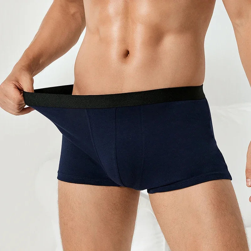 Plus Size L-5XL Men's Cotton Panties Boxer Intimate Underware Homme Boxers Thermal Shorts for Boy Sexy Lingerie Underpant
