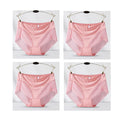 4pcs Sexy Lace Panties Women's Underpants Large Size Mid-Rise Waist Briefs Breathable Lift buttocks Female Underwear