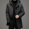 High Quality Winter New Men's Jacket Coat Windbreaker Down Jacket Thick Thermal Men Hooded Long Parka Windbreaker Cotton-padded