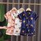 New Boys Girls Kids Pajama Sets Cartoon bear short Sleeve Shirt Tops Pants Set Toddler Baby Sleeping Clothes Pijamas Sleepwear