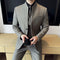 Korean Style Men's Suit Set Slim Fit Business Suit Wool Blazer Two-piece set Elegant Social Formal Men's Clothing 5XL-M