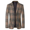 New Spring Autumn Men Plaid Blazers Jackets Male Korean Design Slim Suits Coats Business Casual Slim Fit Blazers Men's Clothing