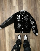 Y2K Autumn And Winter New American Fashion Double Zipper Solid Color Warm Oversize Down Jacket Men's Harajuku Couple Casual Coat