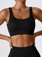 Seamless Knitted Sports Fitness Yoga Bra and Underwear