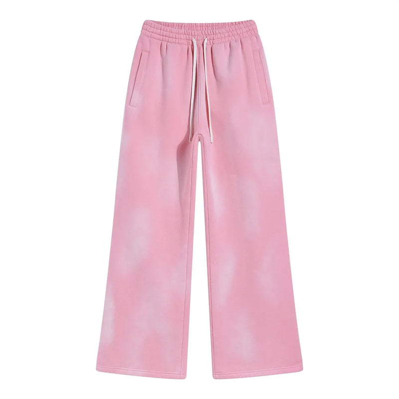 Vintage Distressed Man Pants Y2k Mens Clothing Sweatpants Oversize Streetwear Winter Loose Women Baggy Pants Men Fleece Trousers