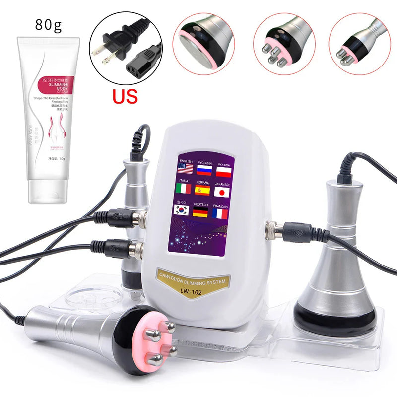 Wholesale 40K Ultrasonic Cavitation Body Facial Radiofrequency Massage Weight Loss Machine Body Shaping Slimming Fat Burn