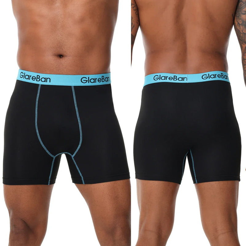 5pcs Pack Mid-Long Boxer Shorts Brand Briefs Style Men Panties Underwear Male And Underpants For Homme Luxury Set Box Slips