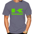 Kawasaki Logo Motorcycle Men Summer T-shirt 100% Cotton Women Tee Shirts 2024 New Fashion Short Sleeve Sport Male Clothing Tops