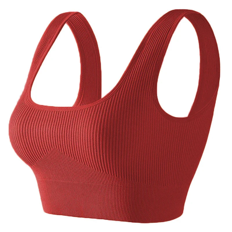 Seamless Knitted Sports Fitness Yoga Bra and Underwear