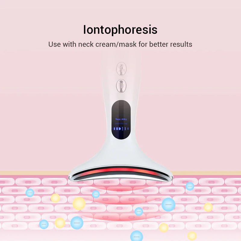 EMS Facial Lifting Massager Neck Face Beauty Device 3 Colors Led Photon Therapy Anti Wrinkle Double Chin Remover Skin Care Tools