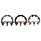 Cymbal Hi Hat Tambourine Stainless Steel Shaker Single Row Bells Percussion Accessories Drum Set Hi Hat for Kids Ensemble KTV