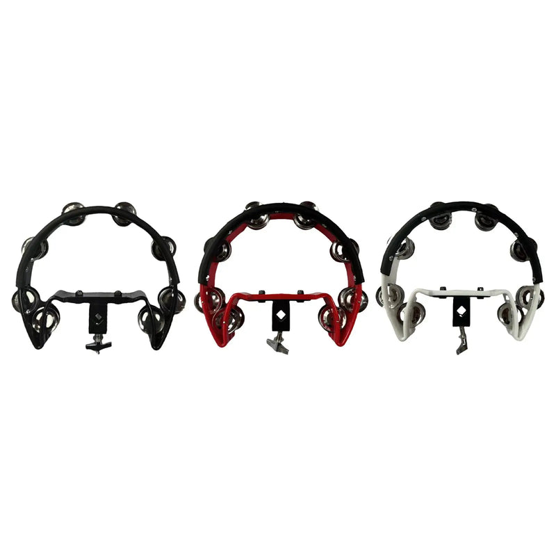 Cymbal Hi Hat Tambourine Stainless Steel Shaker Single Row Bells Percussion Accessories Drum Set Hi Hat for Kids Ensemble KTV