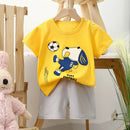 Spring Summer Baby Cotton Cartoon Clothes 2pcs Sets Baby Cotton Clothes T-shirts+Pants Set for Boys Girls Kids Sports Outwear