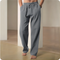 2025 New Men's Beach Pants Joggers Streetwear Cotton Linen Sweatpants Casual Pants Hawaiian Vacation Loose Summer Long