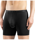 DAVID ARCHY Mens Underwear Modal Pouches Boxer Briefs with Fly Soft Breathable Dual Pouch Mens Boxers Fitness Sweatpants Quick
