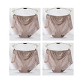 4pcs Sexy Lace Panties Women's Underpants Large Size Mid-Rise Waist Briefs Breathable Lift buttocks Female Underwear
