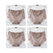 4pcs Sexy Lace Panties Women's Underpants Large Size Mid-Rise Waist Briefs Breathable Lift buttocks Female Underwear