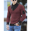 Sweater Turtleneck Men Winter Fashion Vintage Style Sweater Male Slim Fit Warm Pullovers Knitted Wool Sweaters Thick Top Men