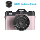 4K Digital Camera For Photography and Video Auto focus Anti-Shake 48MP Compact Vlogging Camera 3' '180°Flip Screen with Flash