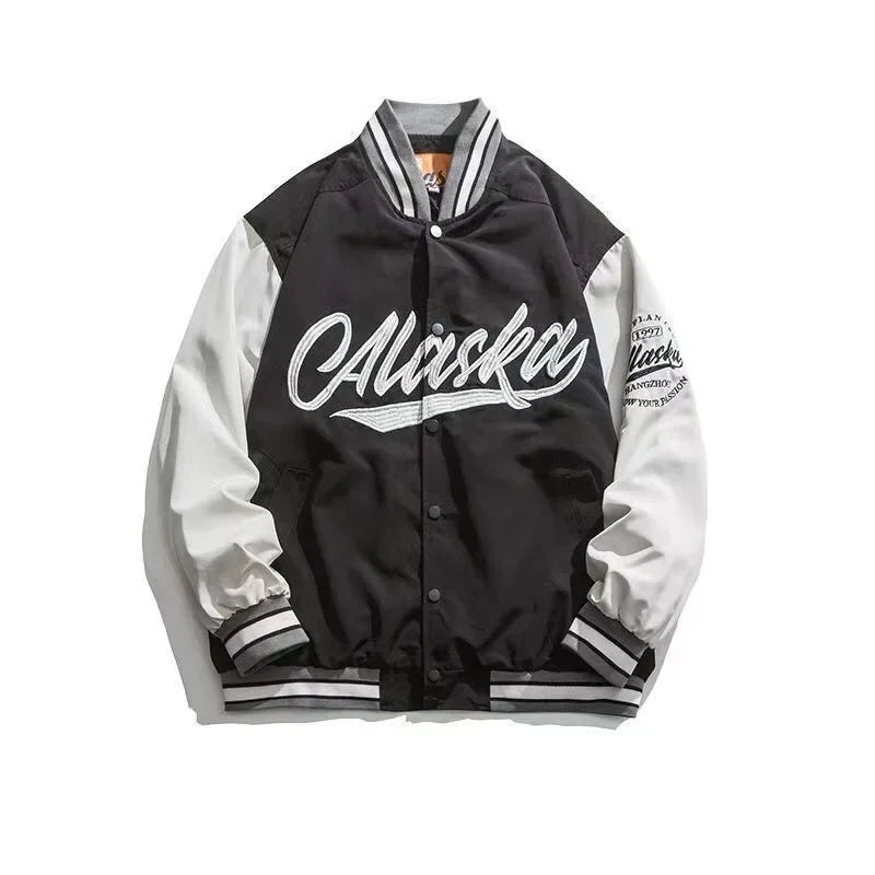Hip Hop Women Leather Motorcycle Jacket American Pink Jacket Y2K Stitching High Quality Embroidered Windproof Jackets