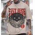 Japanese Style Men's Short-Sleeved T-Shirt Shirt Ukiyo-E Printed 3D T-Shirt Casual Tops Oversized Summer Men's Fashion Clothing