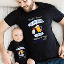 Customized Fathers Day Gifts Our First Father's Day Baby Bodysuits Daddy T-shirts Family Clothes Custom Name Father'sDay Outfits