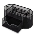 1pc Metal Multifunctional Pen Holder Office Supplies Creative Cool Crafts Desktop Hollow Storage Box