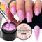 MEET ACROSS 8ml Aurora Extension Nail Gel Polish Glitter Sparkling Nail Art Semi Permanent Building Gel For Nails Manicure