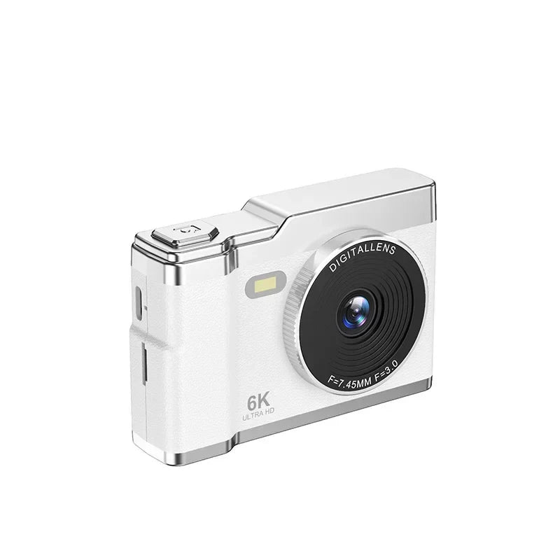 6K HD Digital Camera 2.4in IPS Display 8X Zoom 64MP Video Camera With Fill Light 4K Selfie Camera For Kids Students Teens 2025
