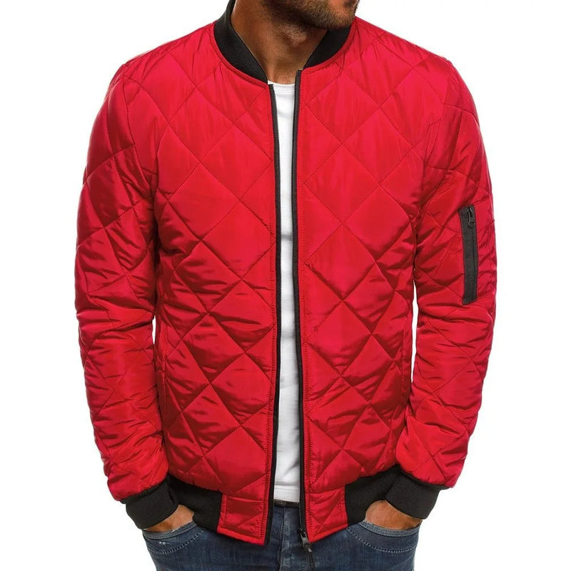 2023 Autumn and Winter Men's Casual Wide Songdema Fashion Versatile Personalized Jacket Diamond Plaid Cotton Dress