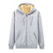 Winter Lambswool Coats Thicken Warm Jackets Long Sleeve Zipper Hoodies Casual Sports Fleece Black Coat Hooded Men Women Jacket