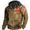 Men's Vintage Y2K Zipper Golf Hoodie 3D Jersey Sweatshirt Ethnic Pullover Fashion Jacket Long Sleeve Casual Clothing