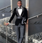 Black Velvet Jacket Men's 3 Piece Suit Wedding Groom Tuxedo 2024 Fashion Customized Men's Clothes Elegant