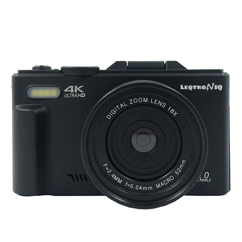18X Digital Zoom Cameras for Photography 4K YouTube Vlog Video Cameras with 3’’ Flip Screen Anti-shake Selfie Camcorder