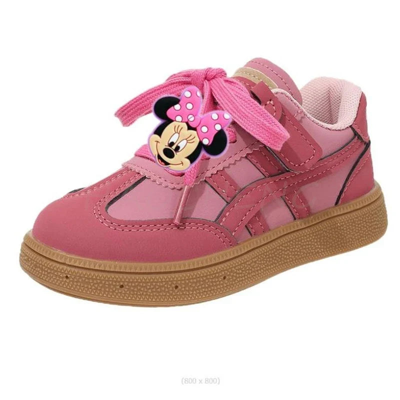Disney Mickey Minnie Kids Sneakers Girls Sneakers Casual Children Sneakers Fashion Boys Non-slip Sneakers Kids Outdoors Shoes