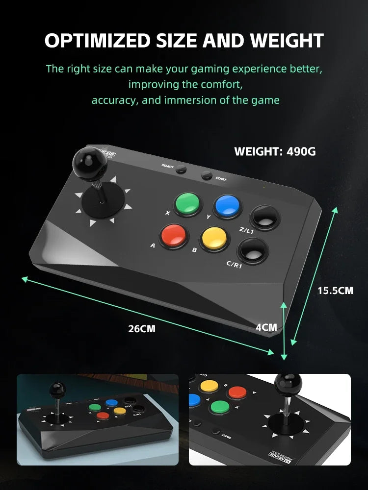DATA FROG Y3 Arcade 4K Video Game Console With Game Arcade Keyboard Built-in 10000 Games Stick For PS1/FC/GBA Retro TV Dendy
