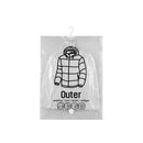 5 large protection household side pull hanging vacuum compression bag transparent hanging down jacket clothes dust storage bag